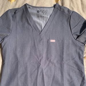 FIGS Heather denim scrub set